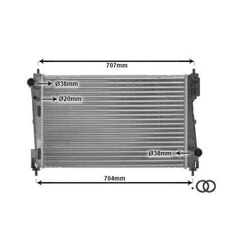 VAN WEZEL K&uuml;hler, Motork&uuml;hlung *** IR PLUS *** 17012311