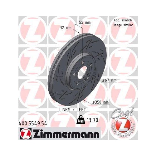 ZIMMERMANN Bremsscheibe BLACK Z 400.5549.54