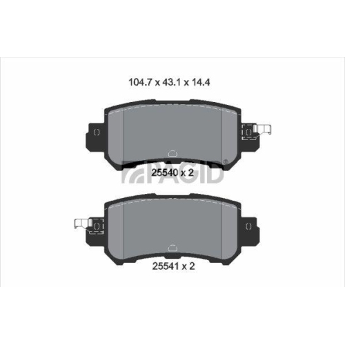 PAGID Bremsbelagsatz, Scheibenbremse T2195N