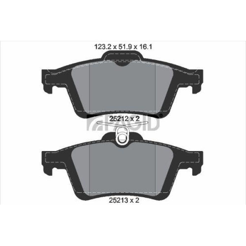 PAGID Bremsbelagsatz, Scheibenbremse T2050N