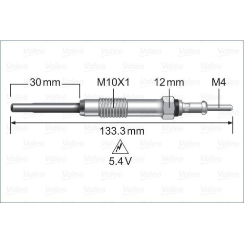 VALEO Gl&uuml;hkerze 345243
