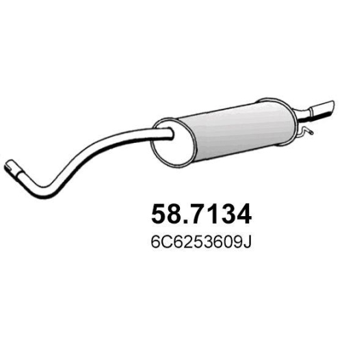ASSO Endschalld&auml;mpfer 58.7134