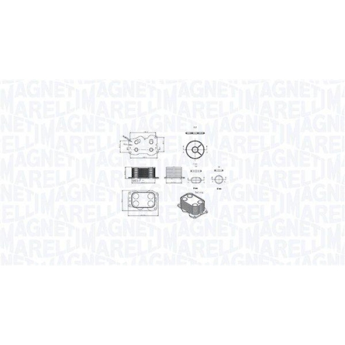 MAGNETI MARELLI Ölkühler, Motoröl 350300000900