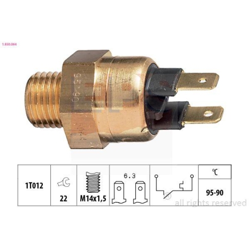EPS Temperaturschalter, Kühlerlüfter Made in Italy - OE Equivalent