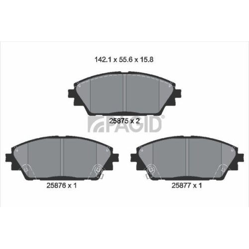 PAGID Bremsbelagsatz, Scheibenbremse T2318N