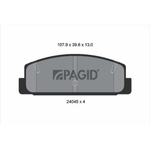 PAGID Bremsbelagsatz, Scheibenbremse T1428N