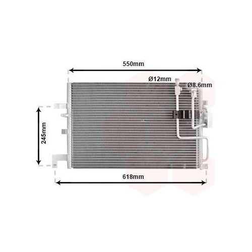 VAN WEZEL Kondensator, Klimaanlage 47005048