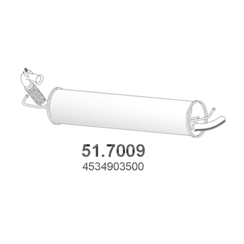 ASSO Endschalld&auml;mpfer 51.7009