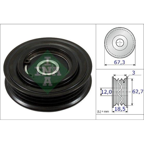 Schaeffler INA Spannrolle, Keilrippenriemen 531 0861 10