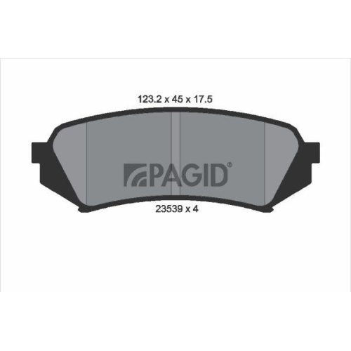 PAGID Bremsbelagsatz, Scheibenbremse T1243N