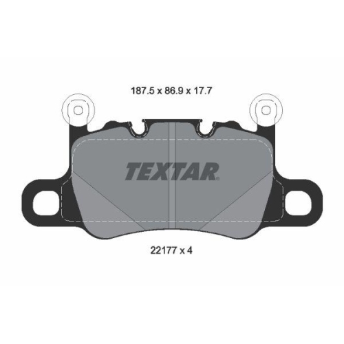 TEXTAR Bremsbelagsatz, Scheibenbremse Q+ 2217701