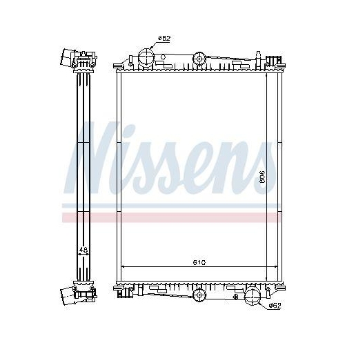 NISSENS K&uuml;hler, Motork&uuml;hlung 614400
