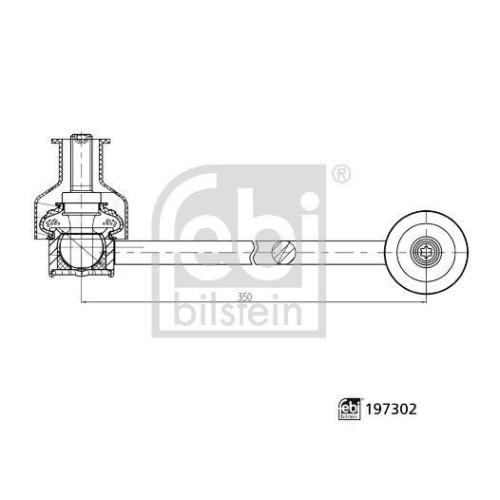 FEBI BILSTEIN Stange/Strebe, Stabilisator 197302