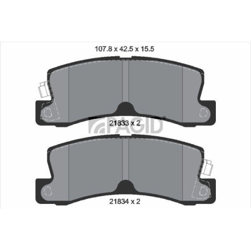 PAGID Bremsbelagsatz, Scheibenbremse T0393N