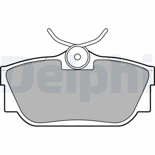 DELPHI Bremsbelagsatz, Scheibenbremse LP2019