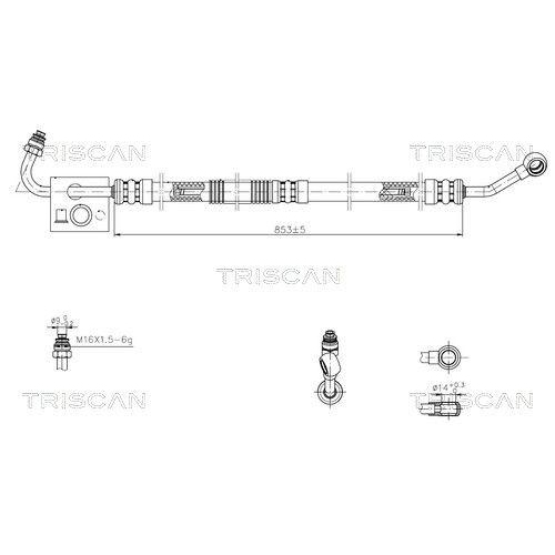 TRISCAN Hydraulikschlauch, Lenkung 8516 11020