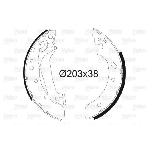VALEO Bremsbackensatz 562632
