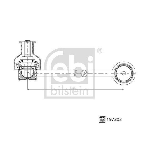 FEBI BILSTEIN Stange/Strebe, Stabilisator 197303