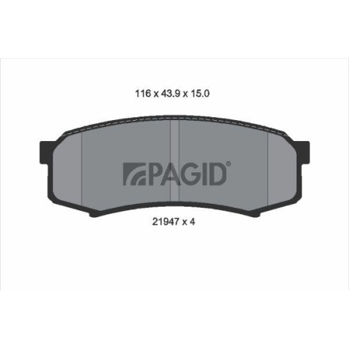 PAGID Bremsbelagsatz, Scheibenbremse T3064N