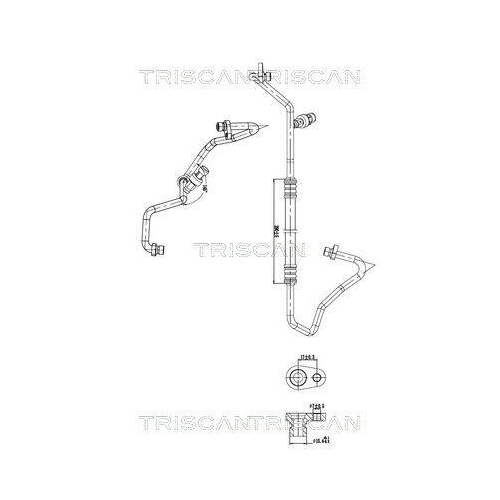 TRISCAN Hochdruck-/Niederdruckleitung, Klimaanlage 9010 10027