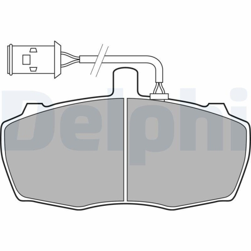 DELPHI Bremsbelagsatz, Scheibenbremse LP2023