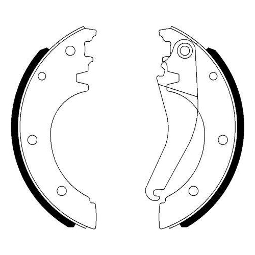 TEXTAR Bremsbackensatz 91075600