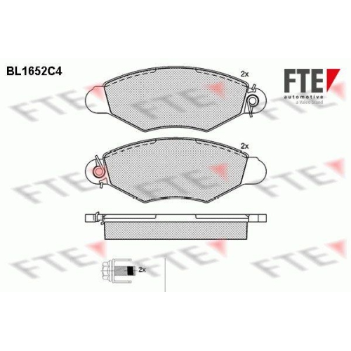 FTE Bremsbelagsatz, Scheibenbremse