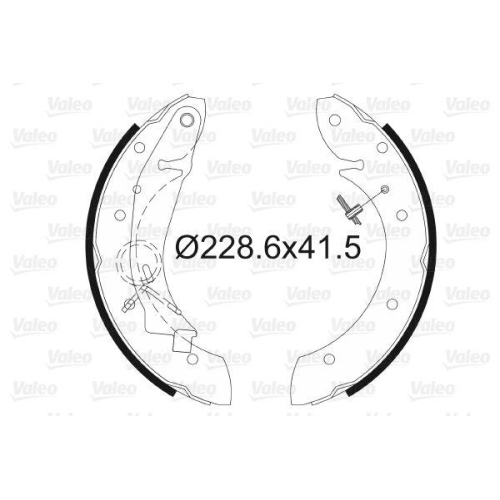 VALEO Bremsbackensatz 562634