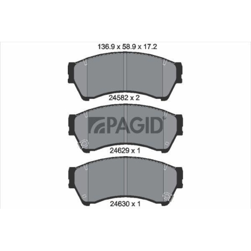 PAGID Bremsbelagsatz, Scheibenbremse T1749N