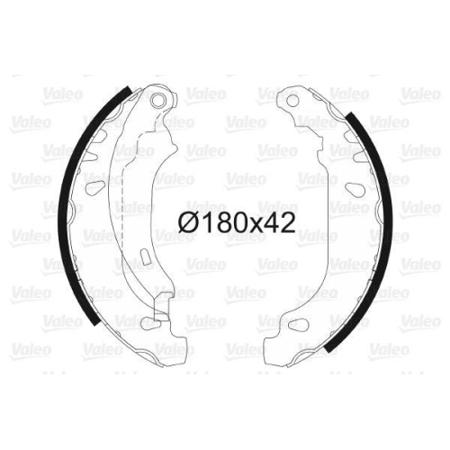 VALEO Bremsbackensatz 562647