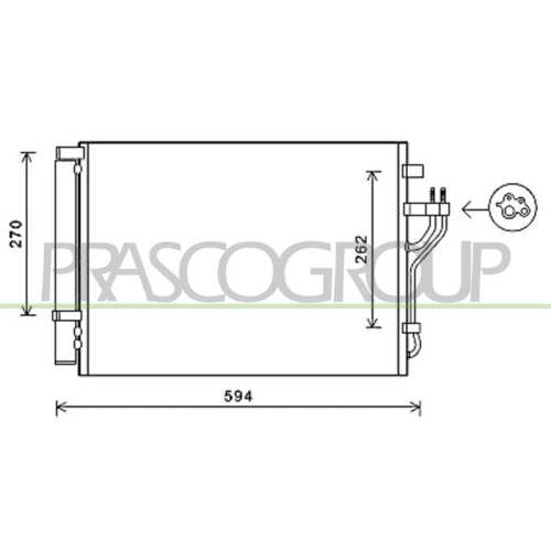 PRASCO Kondensator, Klimaanlage PrascoSelection HN804C002