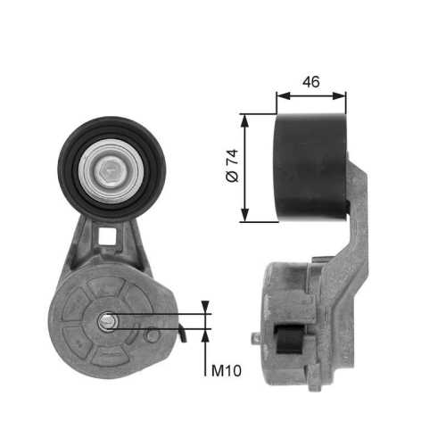 GATES Riemenspanner, Keilrippenriemen FleetRunner&trade; T38602