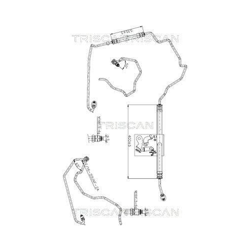 TRISCAN Hydraulikschlauch, Lenkung 8516 25006