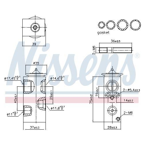 NISSENS Expansionsventil, Klimaanlage ** FIRST FIT ** 999427