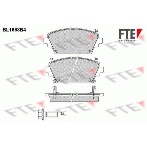 FTE Bremsbelagsatz, Scheibenbremse