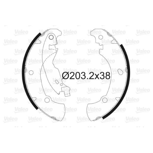 VALEO Bremsbackensatz 562649