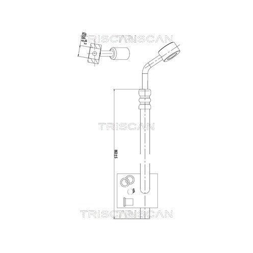 TRISCAN Hydraulikschlauch, Lenkung 8516 29077