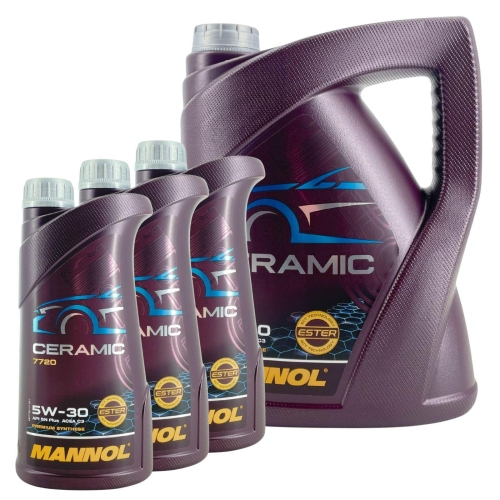 Motor&ouml;l Motoren&ouml;l Mannol Ceramic 5W-30 8 Liter Kanister MN7720-5