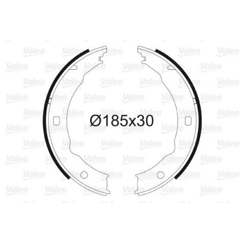 VALEO Bremsbackensatz, Feststellbremse 562738