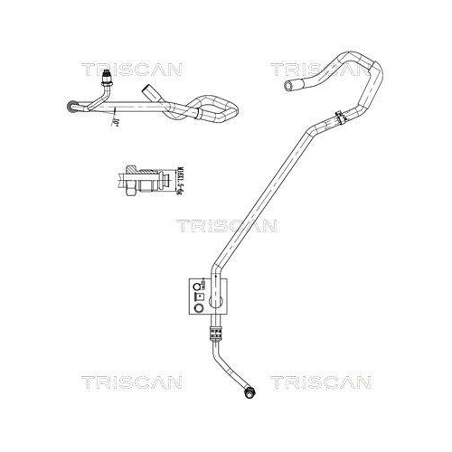 TRISCAN Hydraulikschlauch, Lenkung 8516 29056