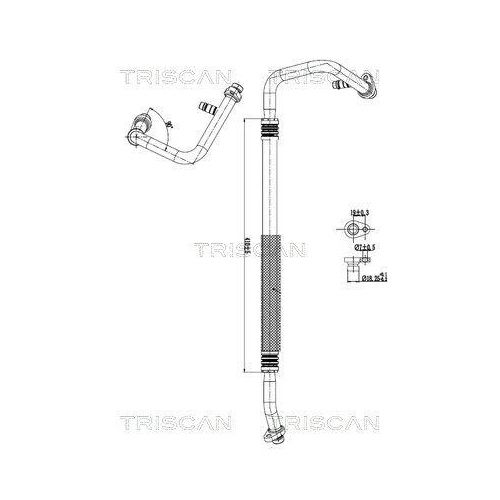 TRISCAN Hochdruck-/Niederdruckleitung, Klimaanlage 9010 10032