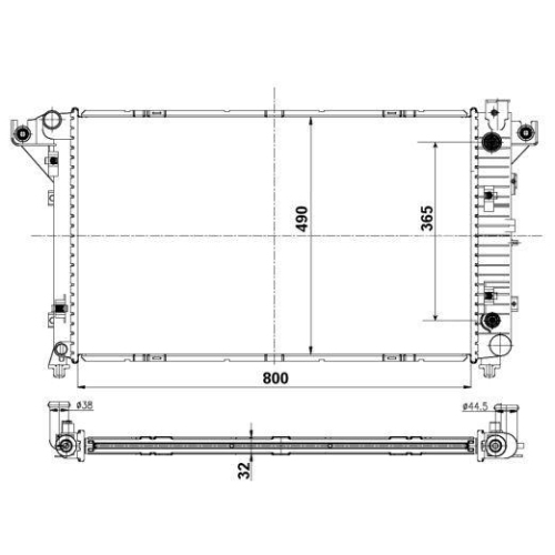 NRF K&uuml;hler, Motork&uuml;hlung EASY FIT 50248