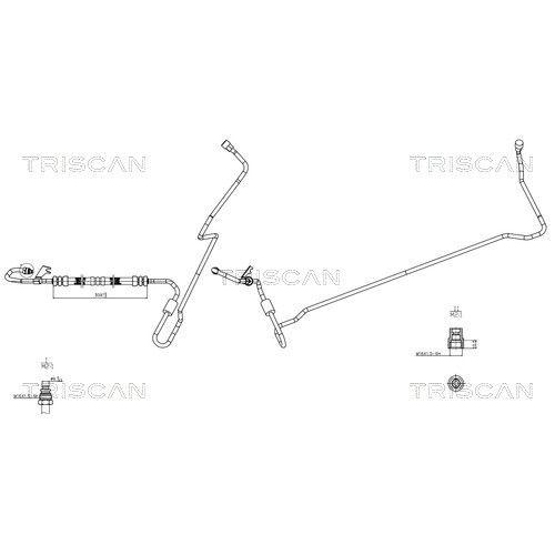 TRISCAN Hydraulikschlauch, Lenkung 8516 65001
