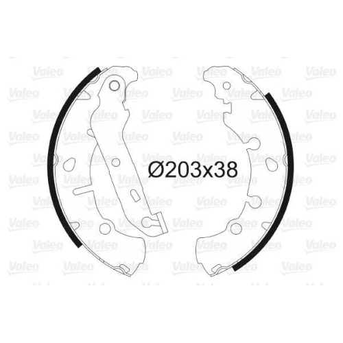 VALEO Bremsbackensatz 562772