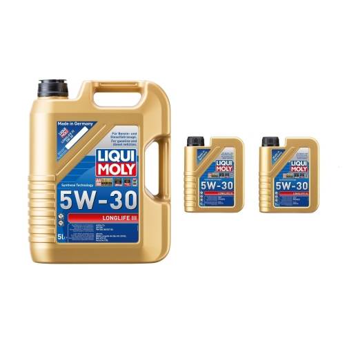 Liqui Moly Longlife III Motoröl Motorenöl 5W-30 7-Liter - 20646+20647