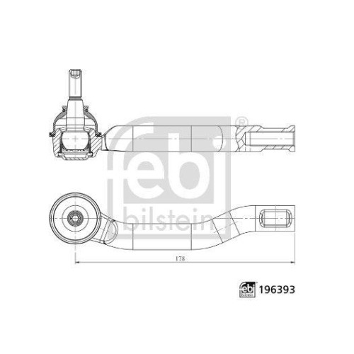 FEBI BILSTEIN Spurstangenkopf 196393