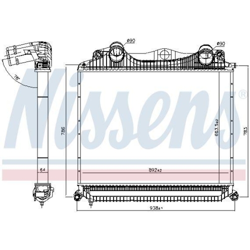 NISSENS Ladeluftk&uuml;hler 97015