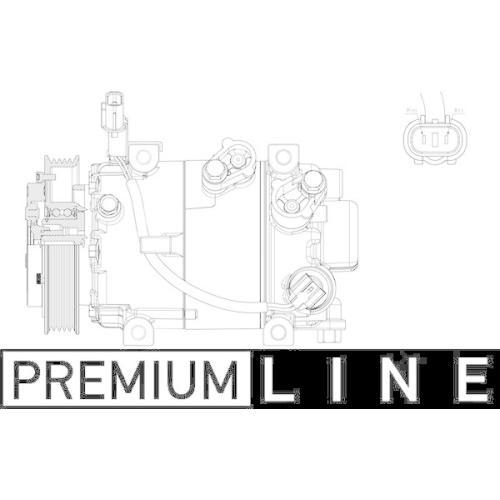 MAHLE Kompressor, Klimaanlage BEHR *** PREMIUM LINE *** ACP 629 000P
