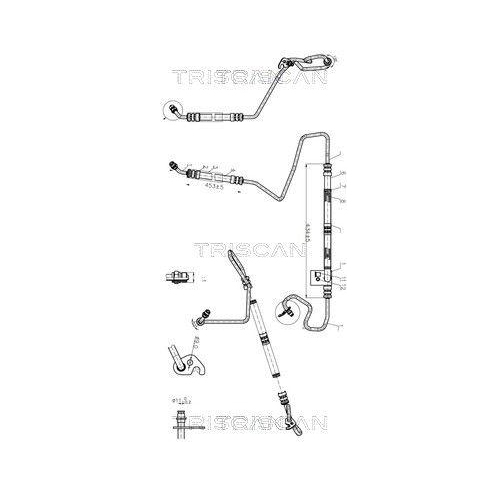 TRISCAN Hydraulikschlauch, Lenkung 8516 16023