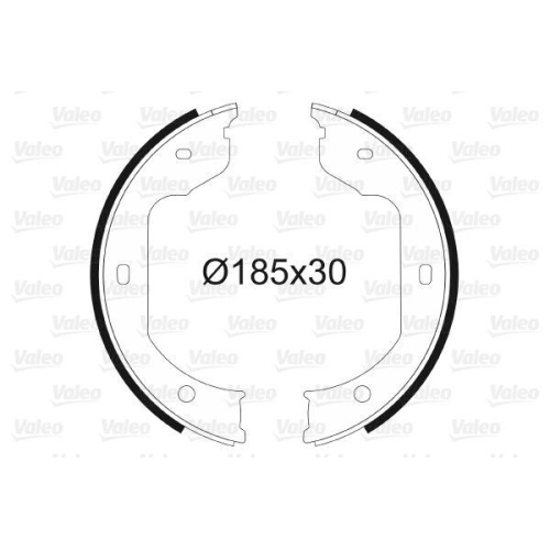 VALEO Bremsbackensatz, Feststellbremse 562805